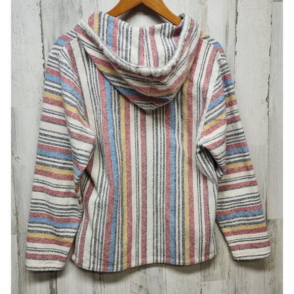 Beach Life Ladrft Poncho Small Multicolor Hoodie Beach Bohocore - Picture 5 of 10